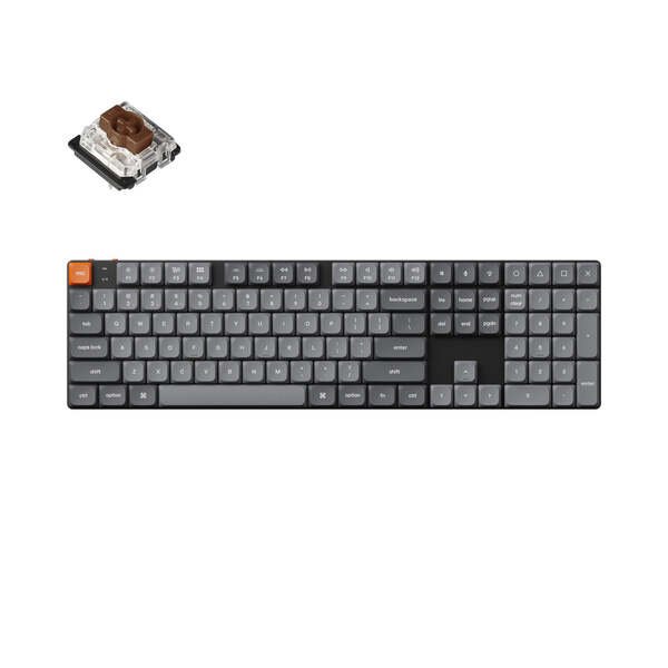 Keychron K5 MAX Hot Swap QMK/VIA Gateron Low Profile Brown -langaton näppäimistö