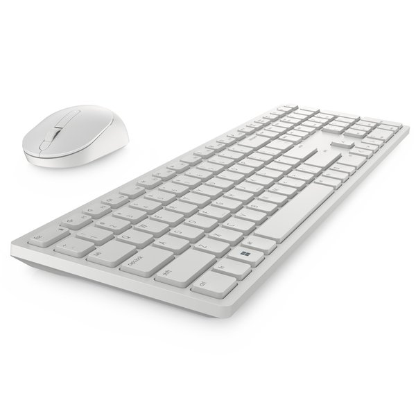 Dell Pro Wireless Keyboard and Mouse - KM5221W - Pan-Nordic (QWERTY) - White