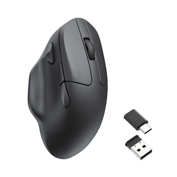 Keychron M7 1K Hz Light 63g Ergonomic -langaton hiiri, Musta