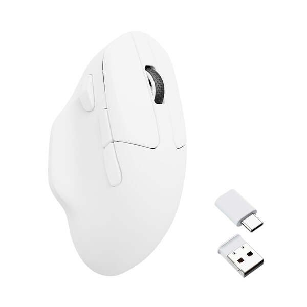 Keychron M7 1K Hz Light 63g Ergonomic -langaton hiiri, Valkoinen