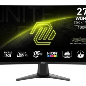 MSI 27" MAG 27CQ6F QHD, VA -kaareva näyttö