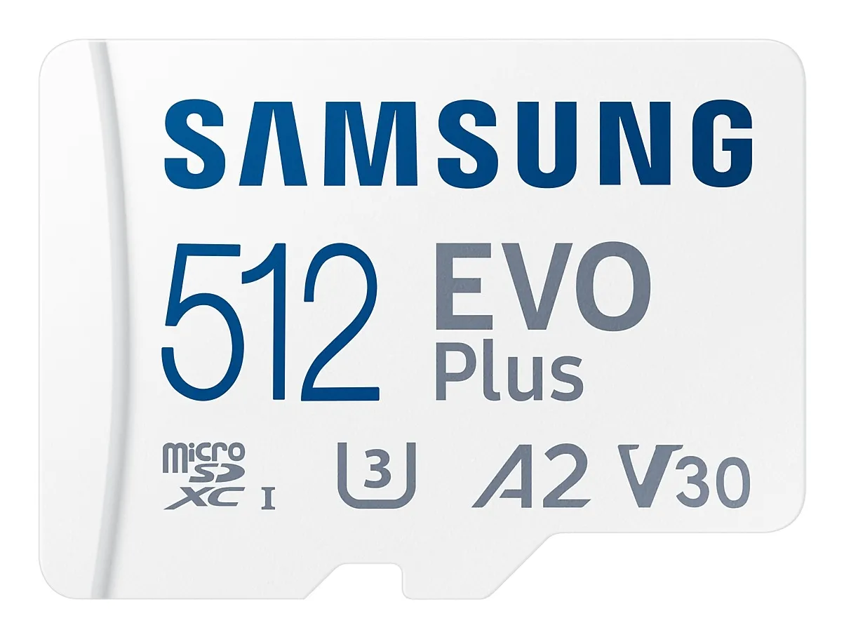 Samsung EVO Plus 512 Gt MicroSDXC -muistikortti + SD-adapteri (2021)
