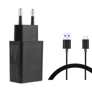 USB Power Adapter, 12W, 5V, 2.4A, USB-A -virtalähde, musta