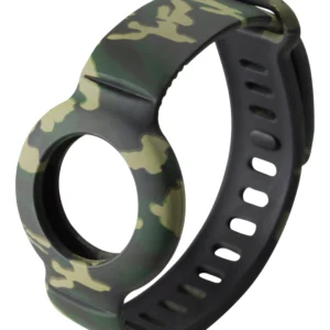 Deltaco Silicone Wristband, AirTag -ranneke, Maastoväri