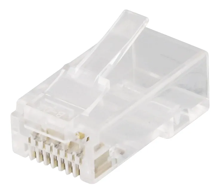 DELTACO RJ45 modulaariliitin laitekaapelille, Cat6, suojaamaton, 20kpl