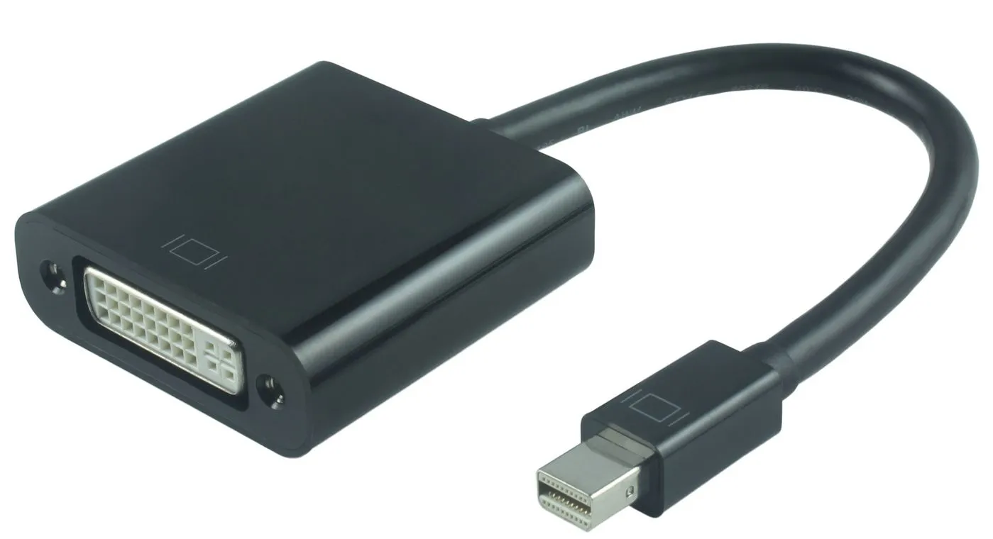 MicroConnect Mini DisplayPort to DVI Video -adapteri, Musta