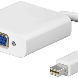 MicroConnect Mini Displayport-VGA M-F White -adapteri, Valkoinen