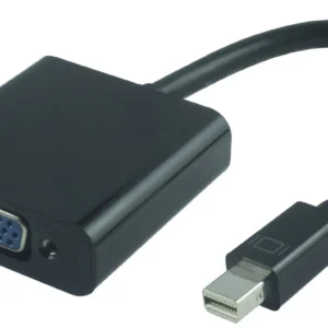 MicroConnect Mini Displayport-VGA M-F Black -adapteri, Musta