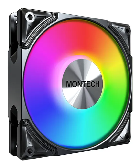 Montech Metal Pro 12 ARGB 120mm -kotelotuuletin, Musta