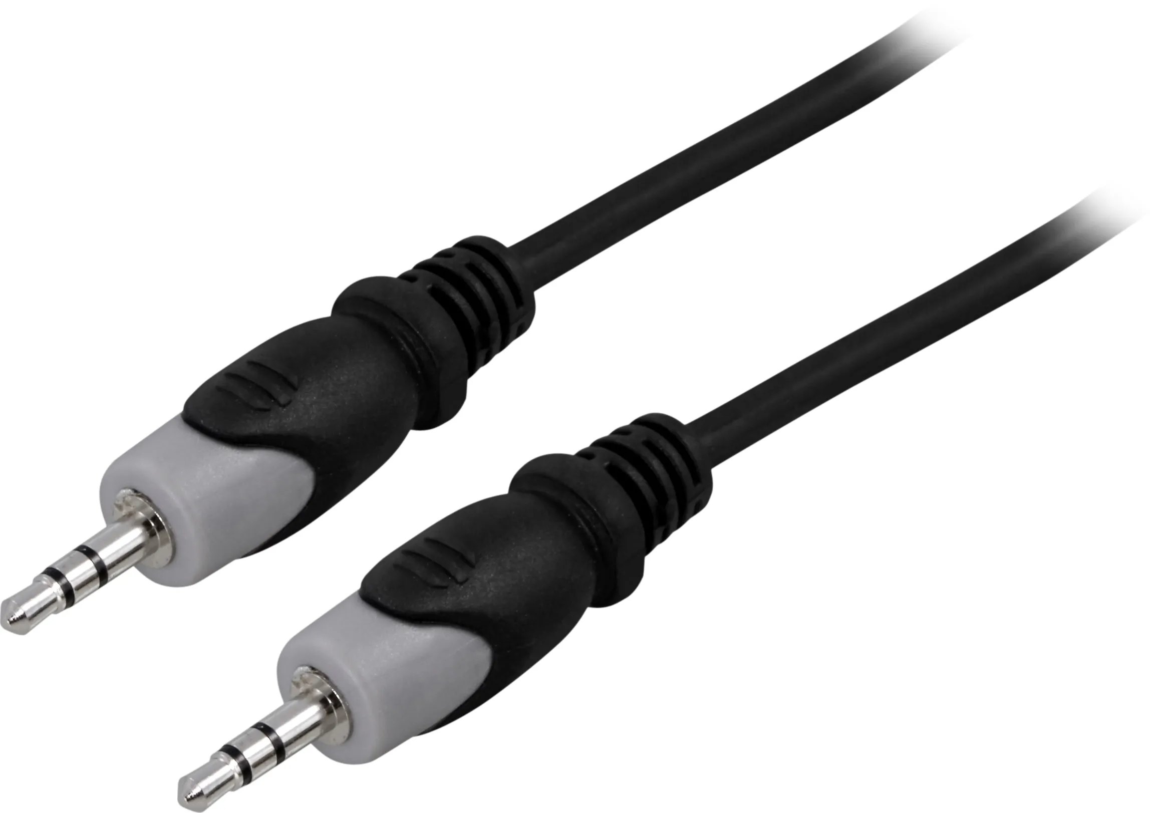 Deltaco 3.5mm – 3.5mm -audiokaapeli, uros/uros, 0,5m, Musta