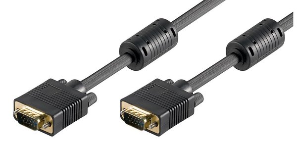 MicroConnect SVGA – SVGA -kaapeli, 1 m, Musta (Ferrite Core)