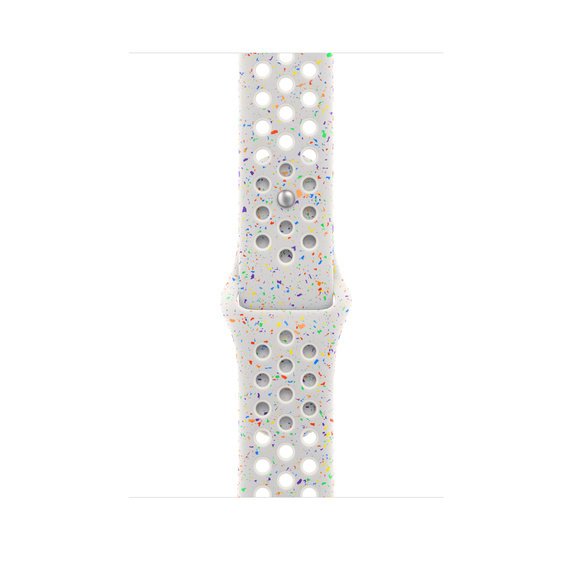 Apple Watch 45 mm Nike Sport ‑ranneke, Pure Platinum S/M