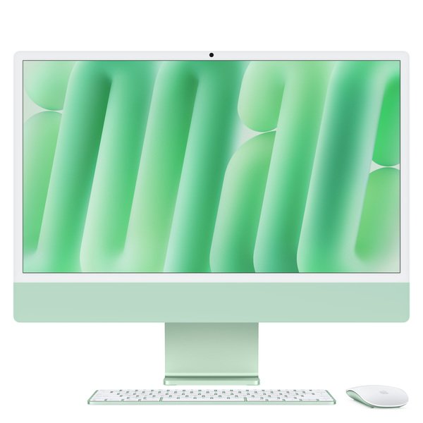 Apple iMac 24" (M4 8C / 8C), 16 Gt, 256 Gt, MacOS - All-in-one, Vihreä