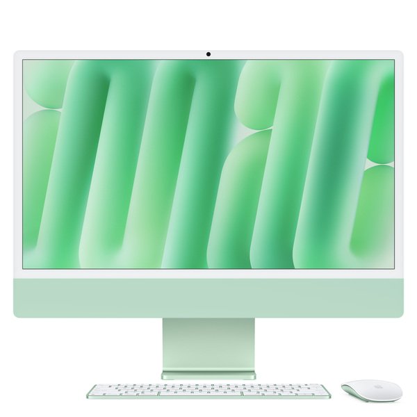 Apple iMac 24" (M4 10C / 10C), 24 Gt, 512 Gt, MacOS - All-in-one, Vihreä