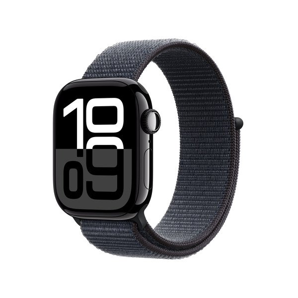 APPLE Watch Series 10 GPS 42mm Jet Black Aluminium Case with Ink Sport Loop