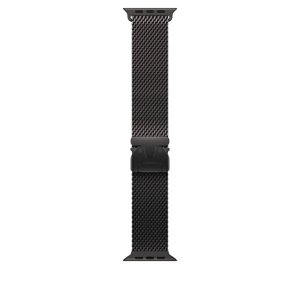 Apple Watch 49 mm -Milanolaisranneke, Mustatitaani, Keskikokoinen