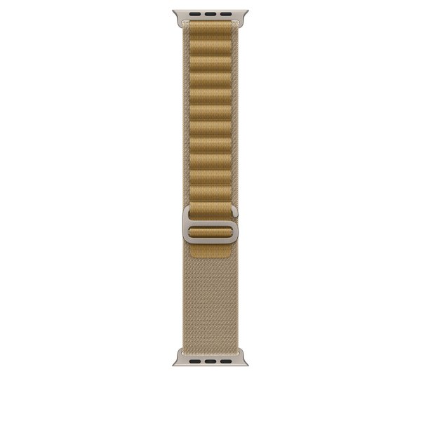 Apple Watch 49 mm -Alpine-ranneke, Sahara / Luonnontitaani, Suuri