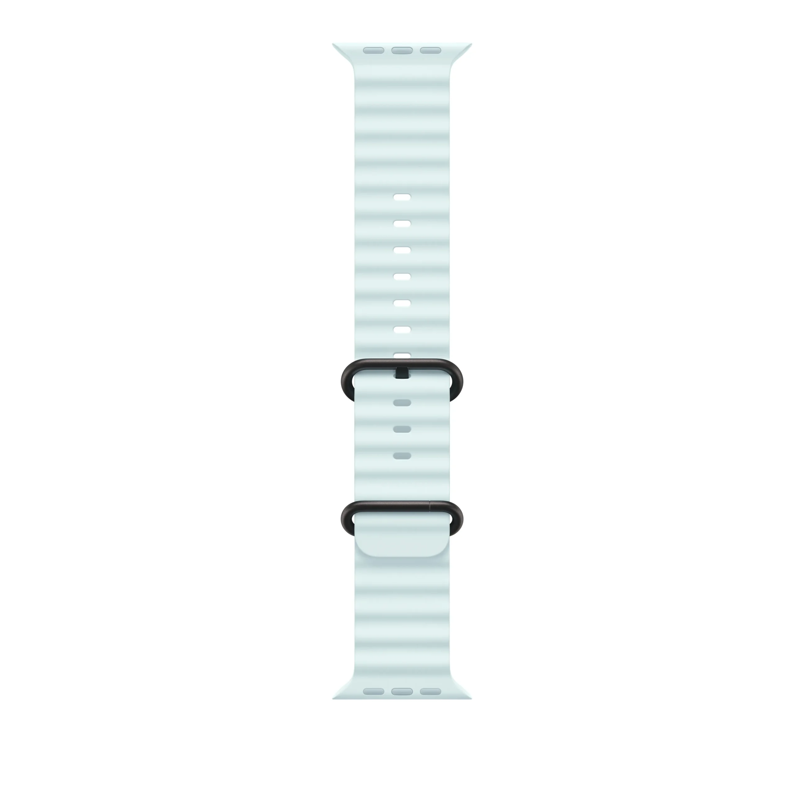 Apple Watch 49 mm -Ocean-ranneke, Jään­sininen / Mustatitaani