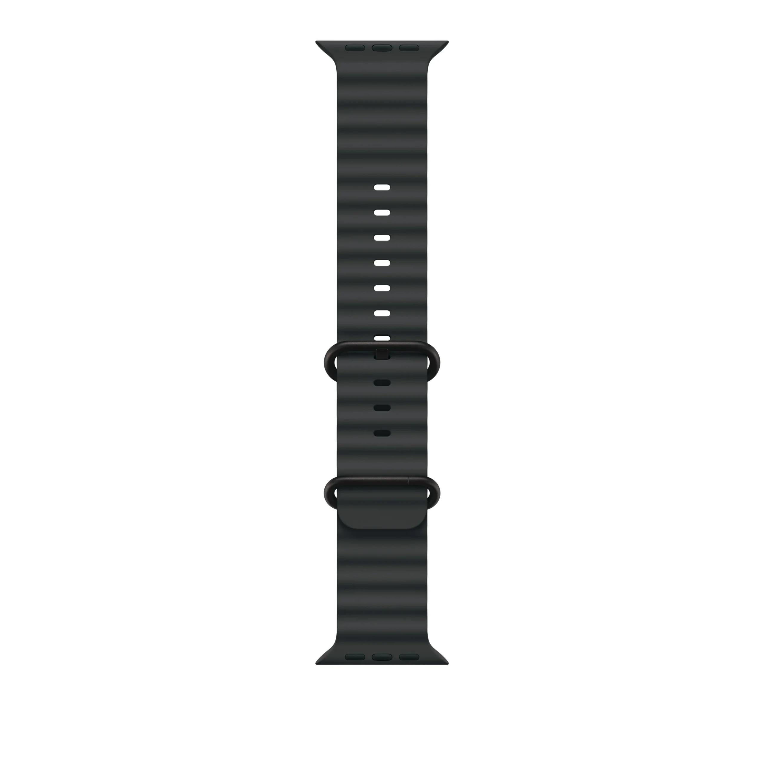 Apple Watch 49 mm -Ocean-ranneke, Musta / Mustatitaani