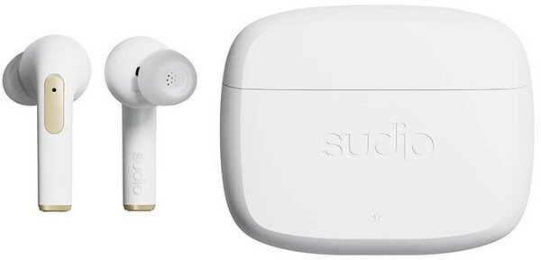 Sudio N2 Pro ANC -langattomat nappikuulokkeet, valkoinen