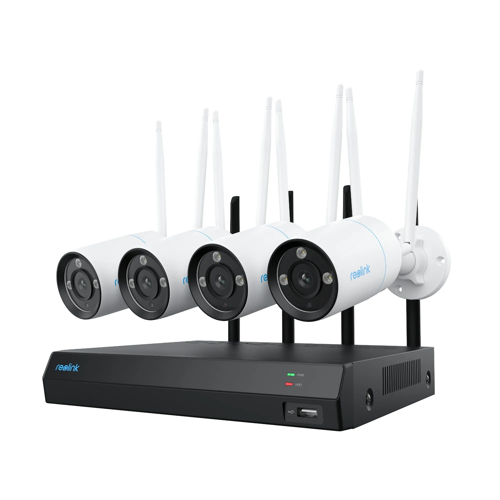 Reolink NVS12-8MB4W NVR | 4K | 8MP | 12CH | 4x Camera | WiFi 6 | 2TB