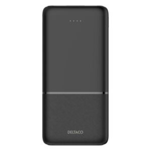Deltaco 2x USB-A 18W, 1x USB-C PD 20W -varavirtalähde, 10000mAh