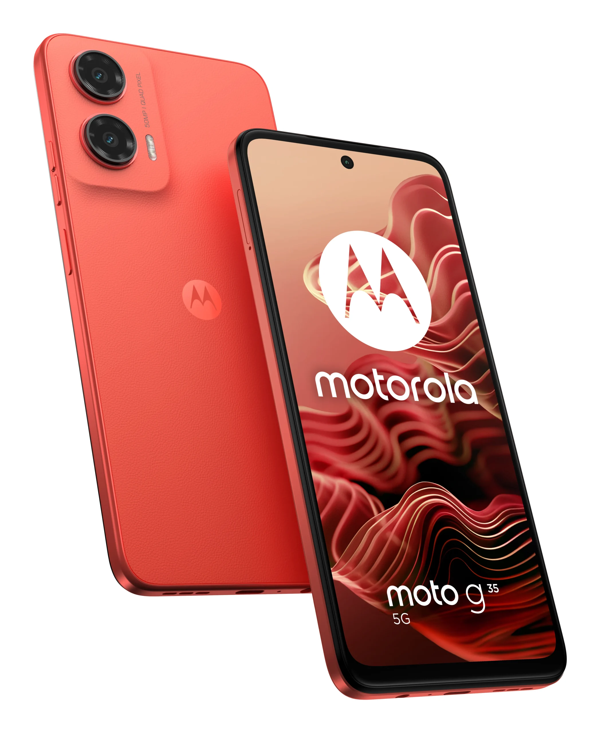 Motorola Moto G35 128/4 Gt -Android-puhelin, Punainen