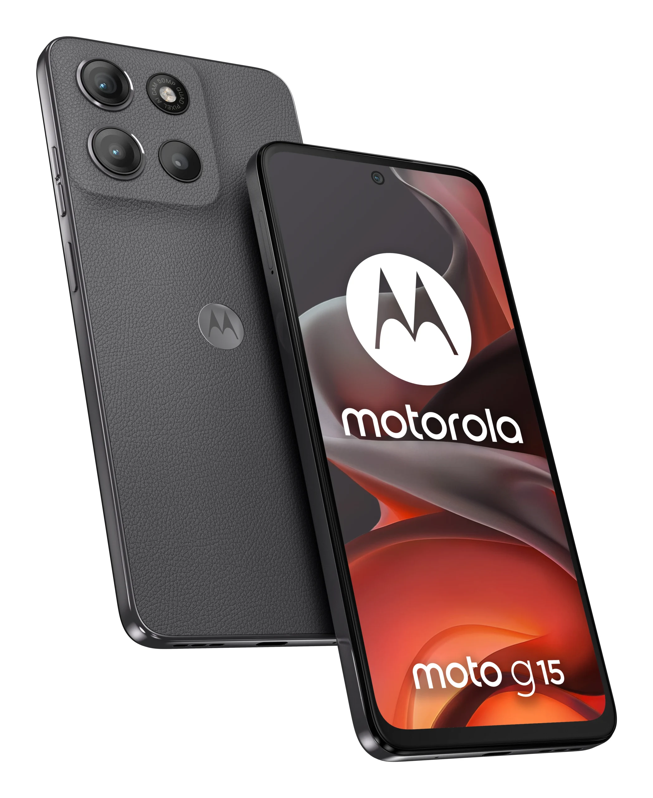 Motorola G15 4/128 Gt, Android -puhelin, Harmaa