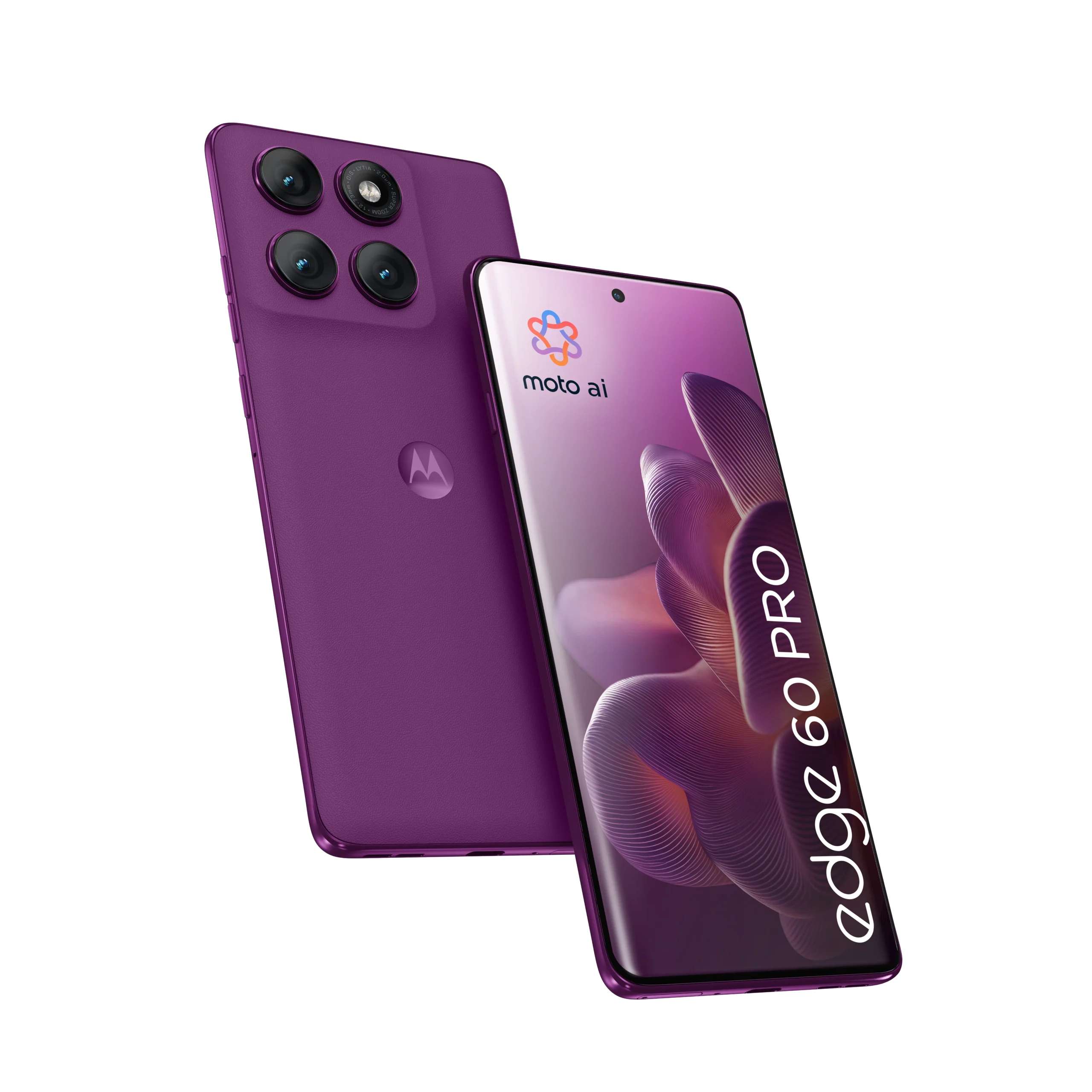 Motorola Edge 60 Pro 12/512 Gt, Android -puhelin, Sparkling Grape
