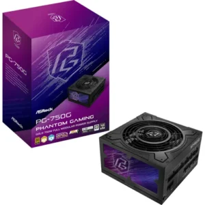 ASRock Phantom Gaming 750W -virtalähde, 80 Plus Gold