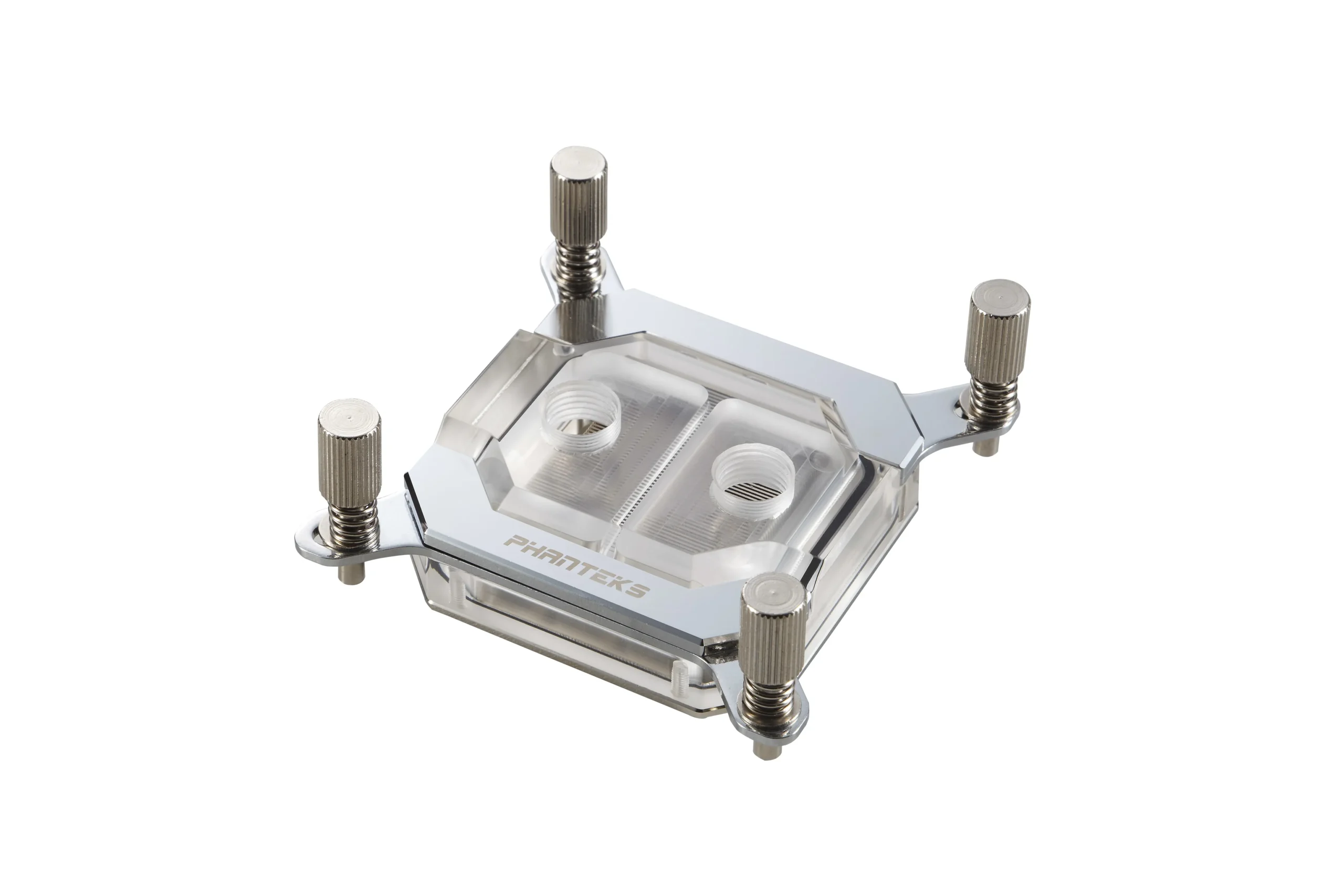 Phanteks C350I CPU Water Block. Acrylic Cover . RGB LED. Chrome