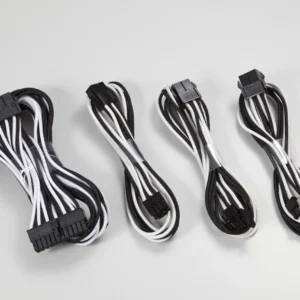 Phanteks Extension Cable Combo Pack_24P/8P/8V/8V. 500mm Length. Black/White