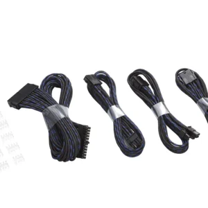 Phanteks Extension Cable Combo Pack_24P/8P/8V/8V. 500mm Length. S Black/Blue