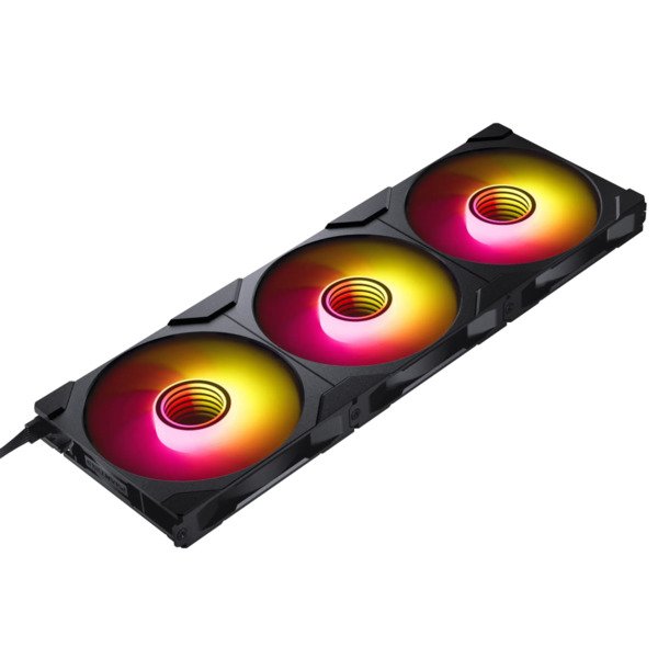 Phanteks M25 Gen2 140mm PWM Fan, Reversed Airflow, DRGB, Black, 3 Pack