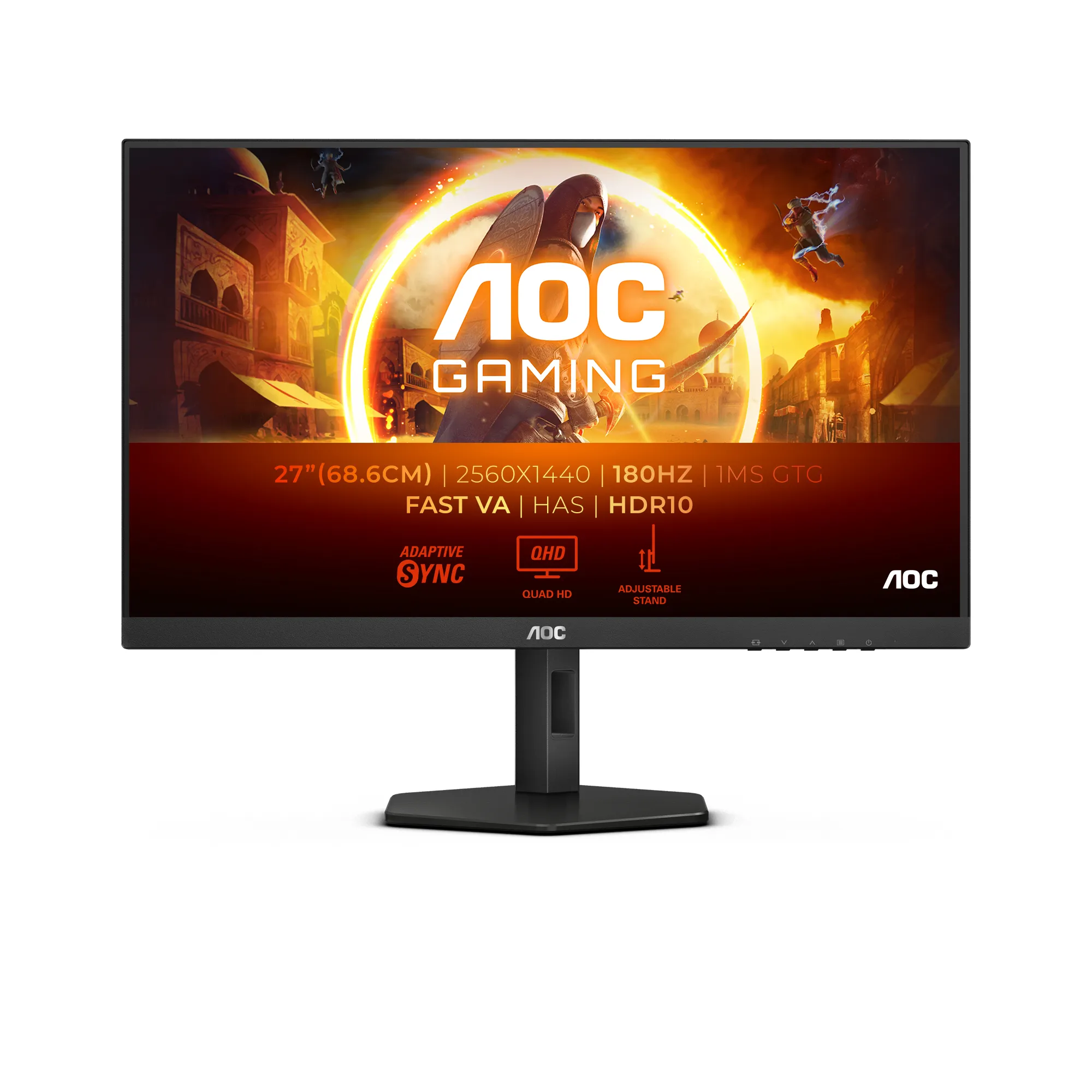 AOC Q27G4XN 27inch 2560x1440 0.5ms 2xHDMI DP Black/Grey
