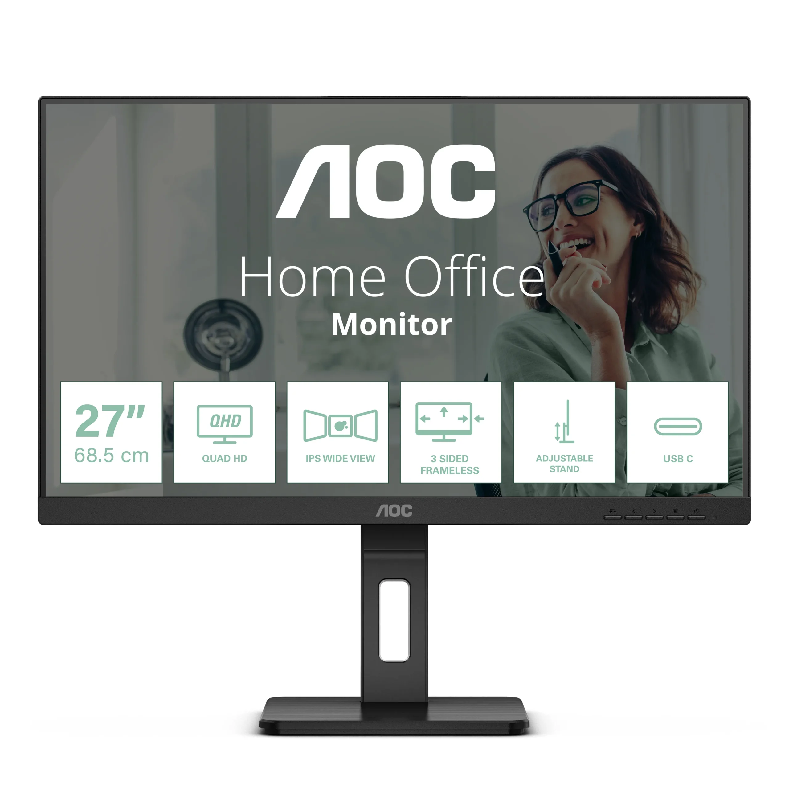 AOC Q27P3CV 27" QHD, USB-C, IPS -näyttö