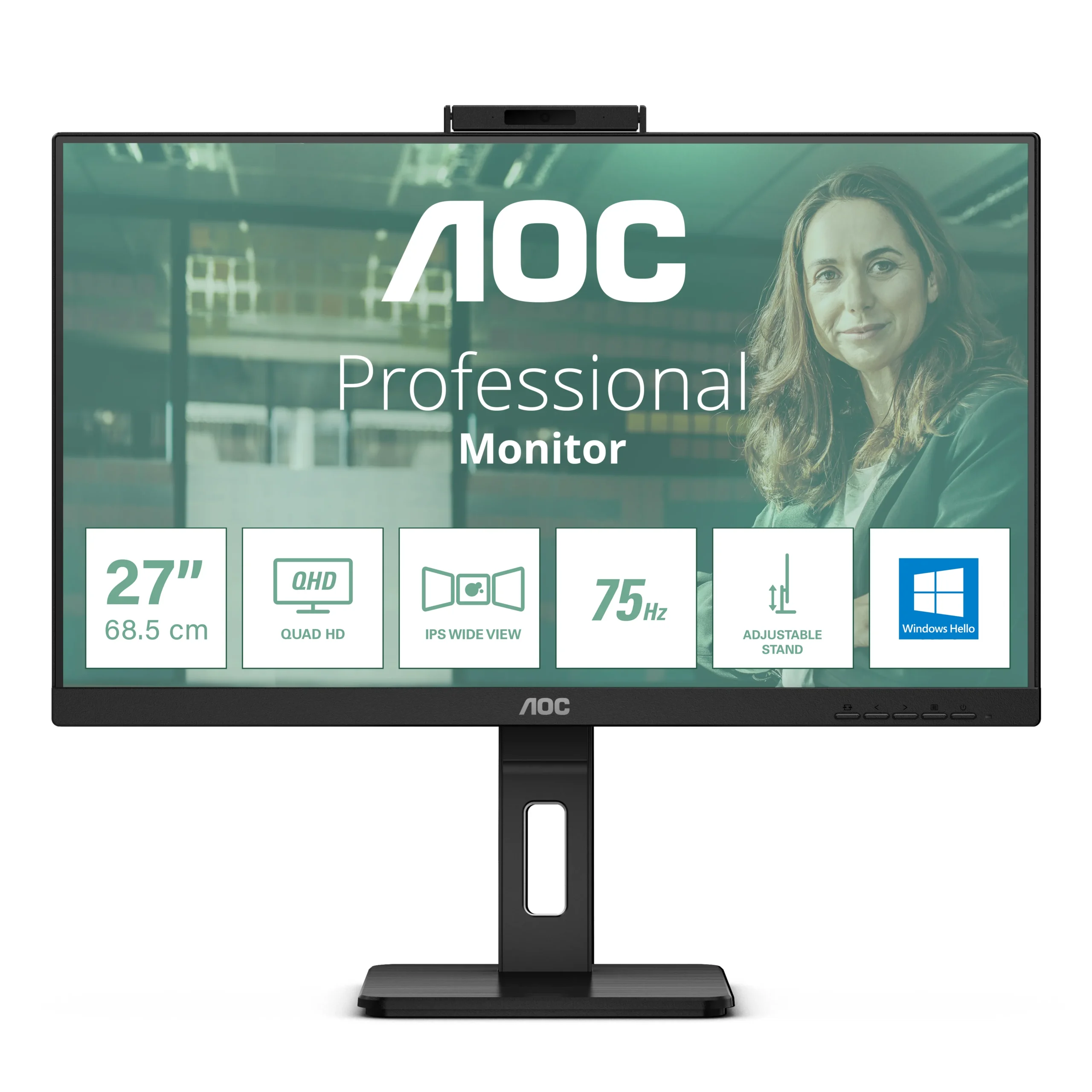 AOC Q27P3CW 27" QHD, USB-C, IPS -näyttö
