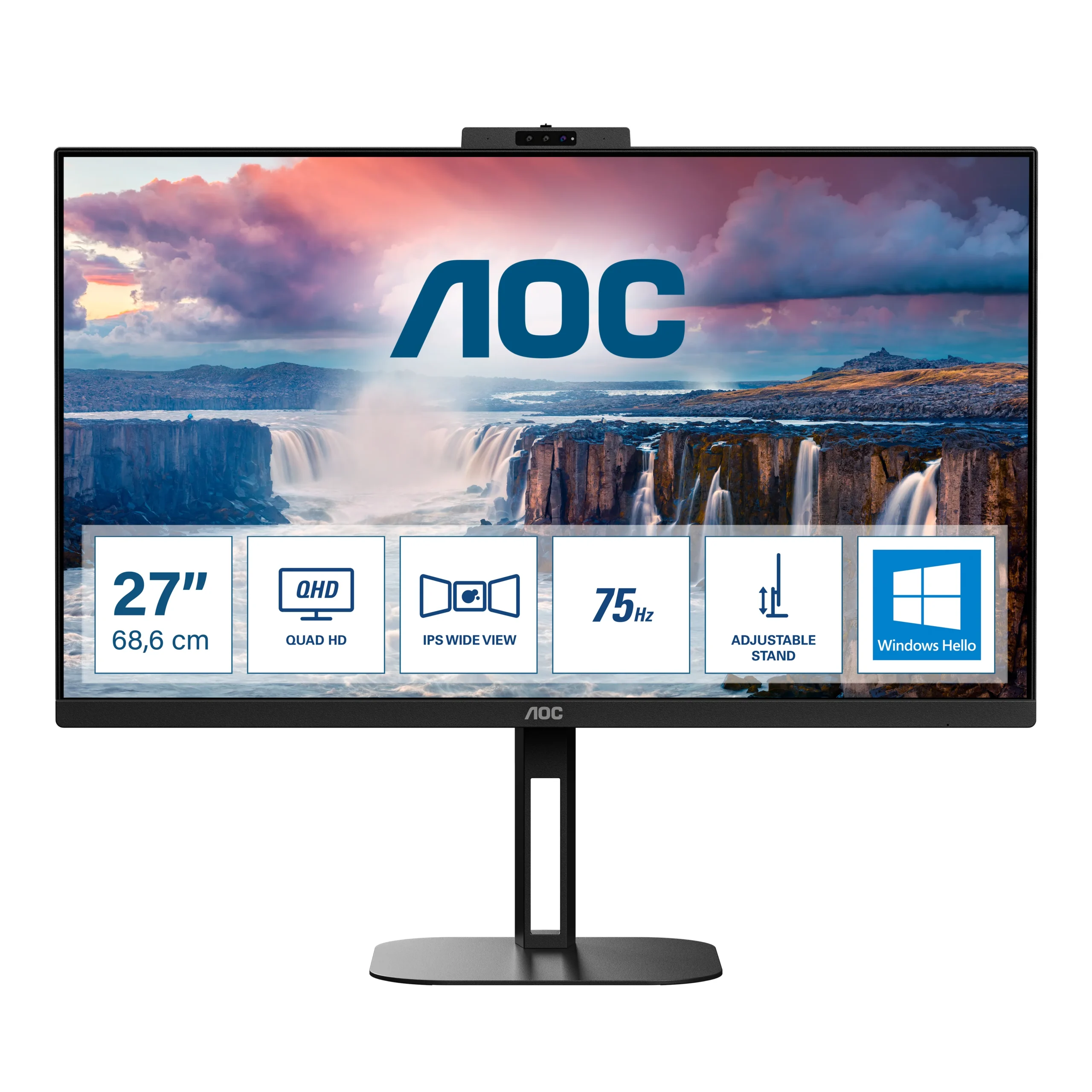 AOC Q27V5CW/BK 27" QHD, USB-C, IPS -näyttö
