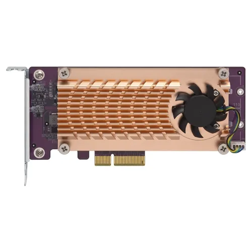 QNAP Dual M.2 22110/2280 PCIe SSD expansion card for TS-531P TS-531X TS-831X TS-1635 TS-x31XU TS-x53B TS-563 TVS-x63 TS-x63U x73