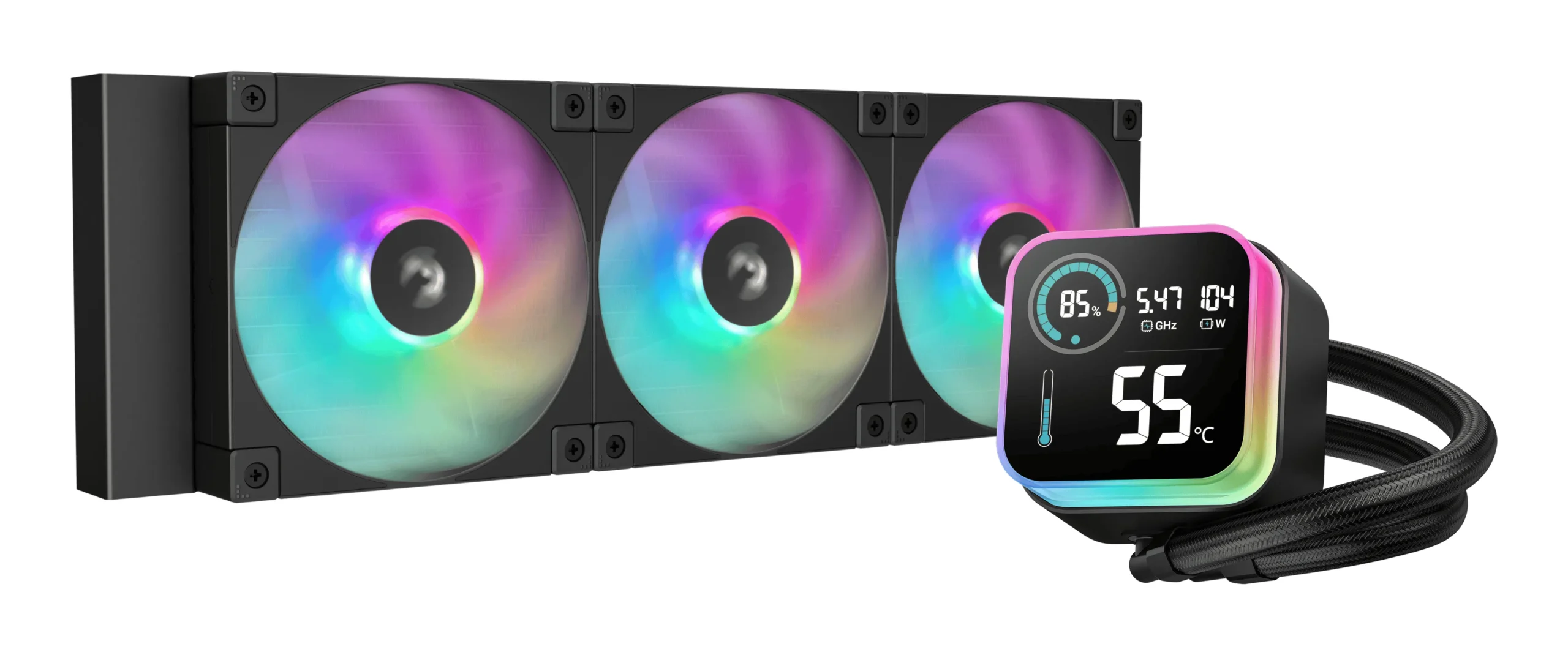 DeepCool LQ360 -nestejäähdytysjärjestelmä, Musta