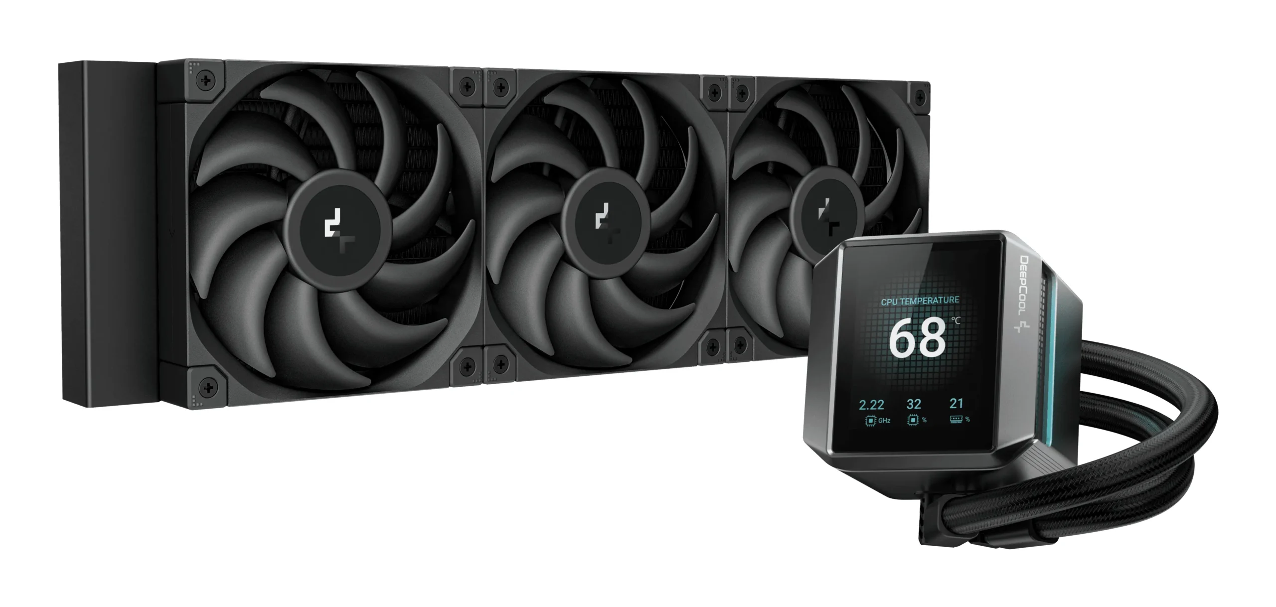 DeepCool MYSTIQUE 360 -nestejäähdytysjärjestelmä, musta
