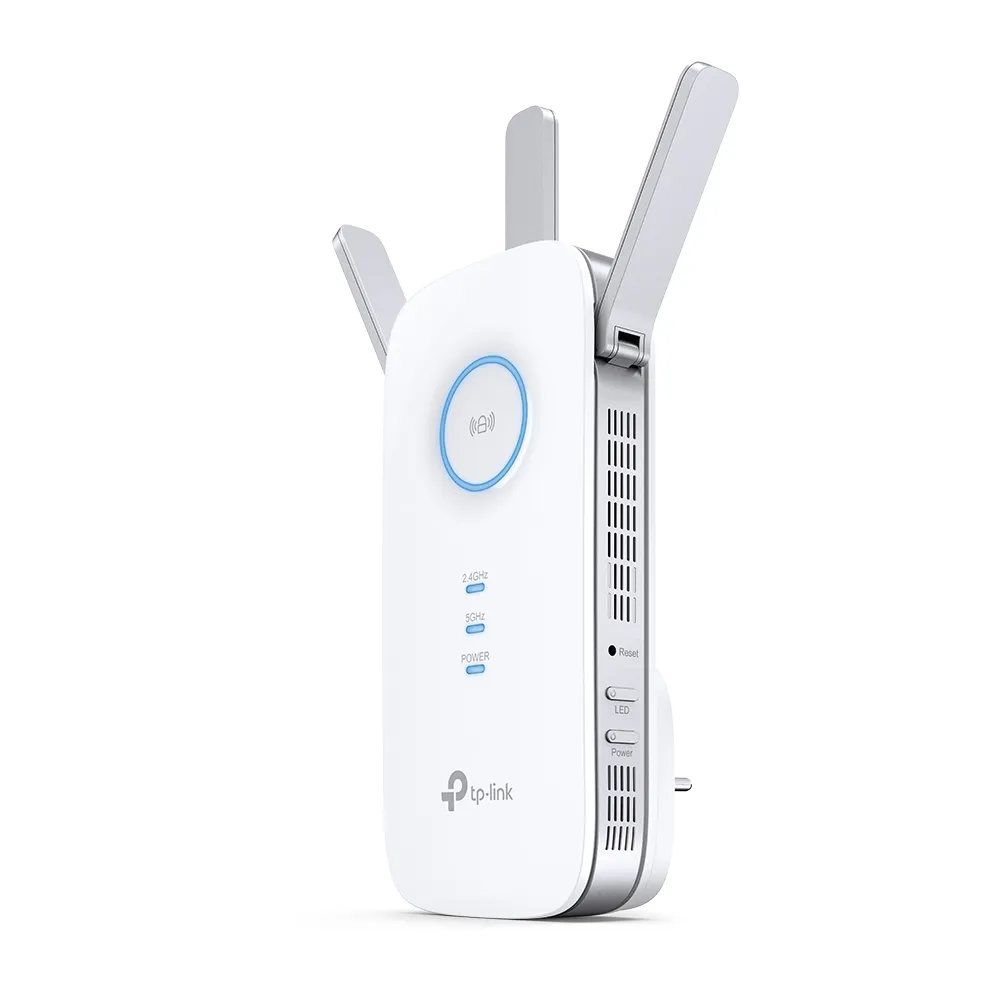 TP-LINK AC2200 Tri-Band Wireless Wall Plugged Range Extender Qualcomm 867Mbpsx2 at 5GHz +400Mbps at 2.4GHz 802.11ac/a/b/g/n
