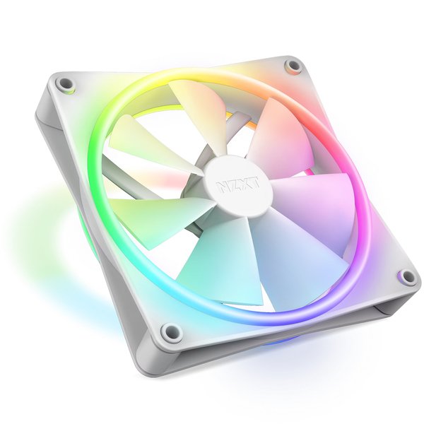 NZXT F120P RGB Duo, 120mm -kotelotuuletin, valkoinen, 2kpl
