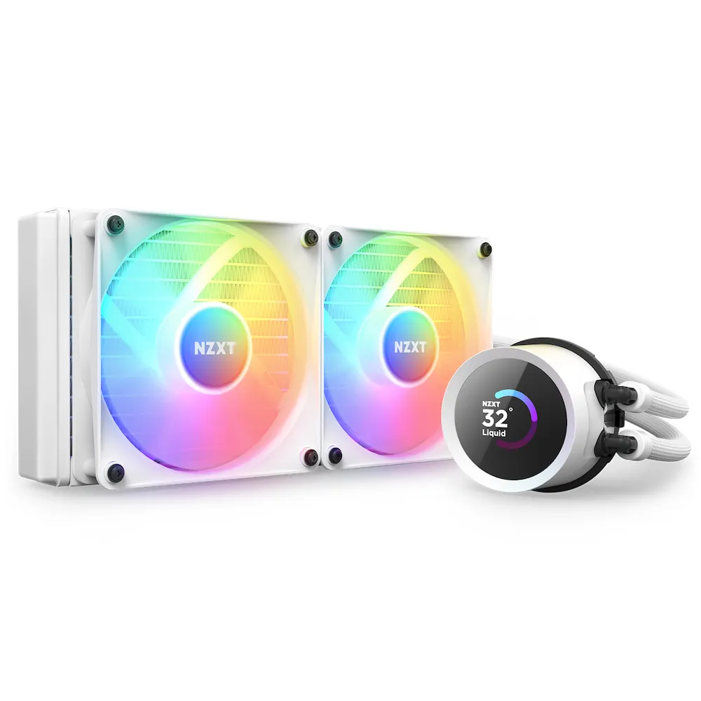 NZXT Kraken RGB 240mm -nestejäähdytysjärjestelmä, valkoinen