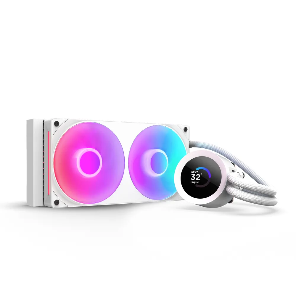 Kraken Plus 240 RGB -nestejäähdytysjärjestelmä, Valkoinen