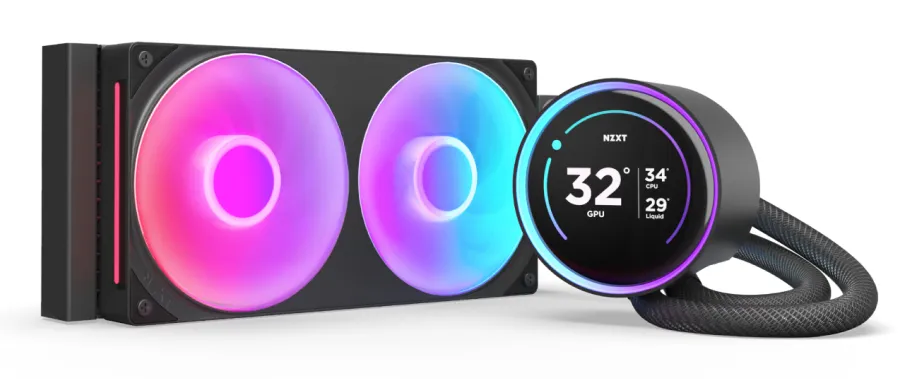 NZXT Kraken Elite V2 2024 240mm RGB -nestejäähdytysjärjestelmä, Musta