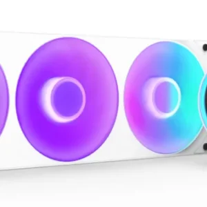 NZXT Kraken Elite V2 2024 360mm RGB -nestejäähdytysjärjestelmä, valkoinen