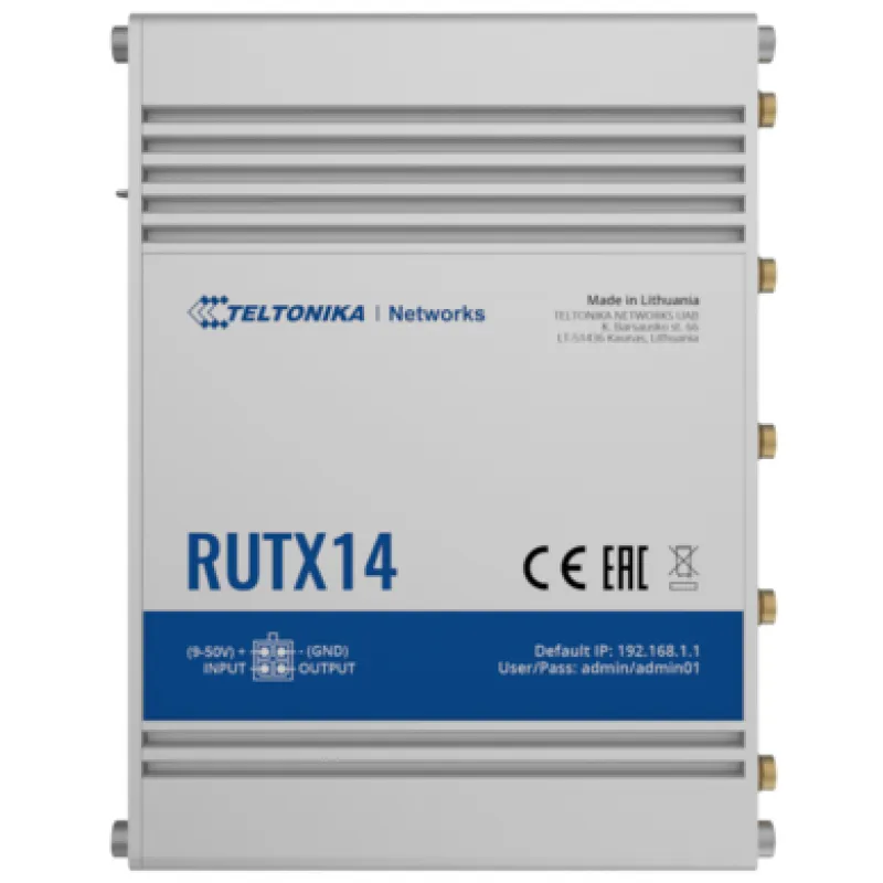 Teltonika RUTX14 802.11ac Dualband Bluetooth 5xETH 2xSIM
