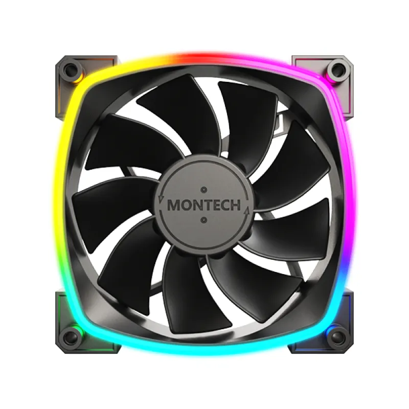 Montech RX PWM, Reverse, 120mm -kotelotuuletin, musta
