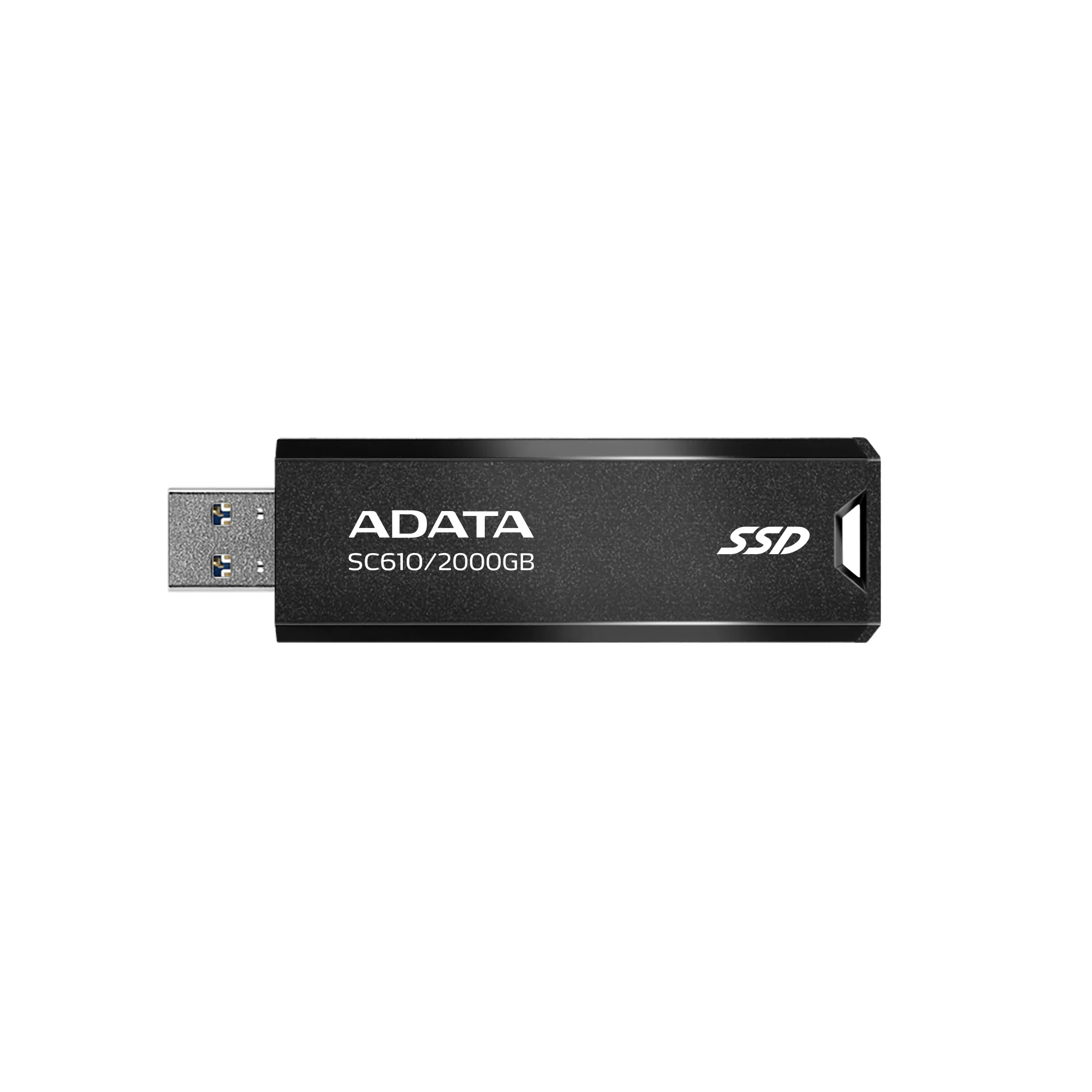 ADATA SC610 2 Tt USB-A -ulkoinen SSD, Musta